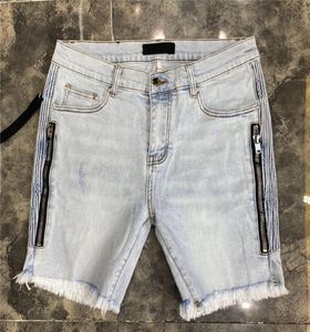 Męskie letnie bawełniane szorty Amdeni Mężczyźni swobodny dopasowanie szczupły dżinsowe dżinsy zamka męskie Bermudy Midwaist Shorts US UK Rozmiar 29407768059