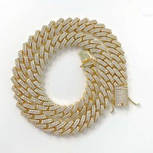 Yuyinggems Best Detail Hip Hop Jewelry 925 Silver Moissnaite Diamond Necklace Cuban Link Chain