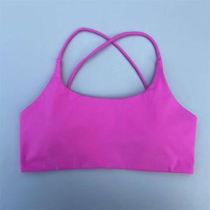 Kobiety sportowe biustonosze seksowne paski krzyżowe Wstecz Fiess Bralette High Impact Gym trening jogi