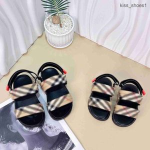 kids sandals high quality Girl Slippers Multicolor stripe Child Casual shoes kids designer shoes
