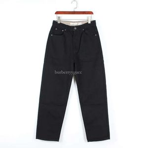 Vintage męskie proste spodnie Hiphop Designer czarni mężczyźni dżinsy dżinsy hurtowe dżinsy mężczyźni wygodne spodnie do codziennego noszenia