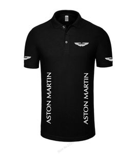 Alta qualidade novo verão Casual Aston Martin Polo Camisa Men039s Polo Polo Polo Soll Cirt