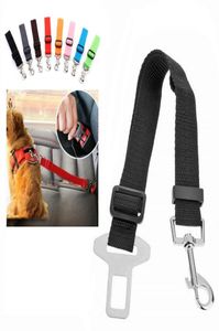 Dog Harness Adjustable Car Safety Pet Seat Belt Accessories Restraint Seat Lead Leash Travel Clip For Cats Dogs2009901