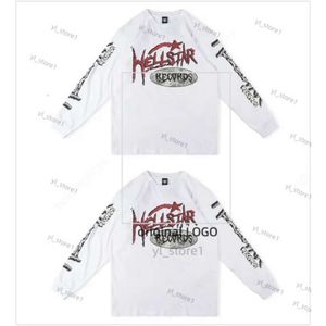 Gepolsterte Hölle -Start -Art gepolstert gewaschene Herren Vintage Street Graffiti Hoodies High Street Kapuze -Sweatshirts Sweatshirt Hoodie Hellstart Sweatshirts Langarm 404