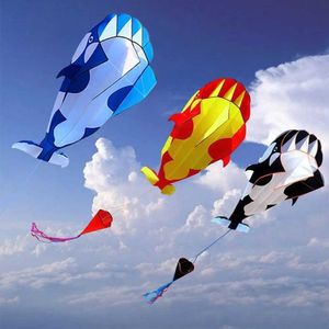 Acessórios de pipa 3d desenho animado simulação de pipas de baleia animal kite single string sports sports couircing acessórios ao ar livre kite s0b1 wx5.21