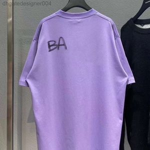 2024 Balencigaa BB A115 Summer Sleeve NS Korta skjortor Vågor Tee Women Lovers T-shirts Fashion Senior Pure Cotton G8vy