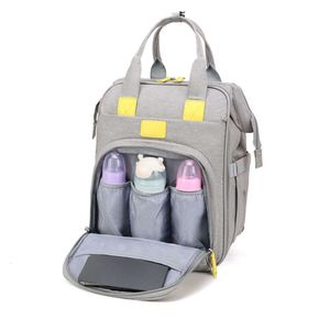 Handväska blöja vård stor kapacitet mamma ryggsäck mamma mammor våt vattentät baby gravid blöja väska