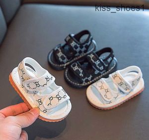 Barn sandalskor pojkar spädbarn sandaler skor tvärbundna avslappnad sneaker antisläka mjukt läder för pojkar barn sommarskor