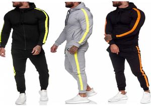 Män sportkläder hoodie och tröjor Autumn Winter Jogger Sporting Suit Mens Sweat Suits Tracksuits Set Plus3291037