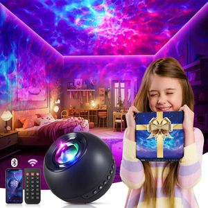 One Fire Galaxy White Noise Galaxy Light, Remote Timer Star Bluetooth Music Night Light Projector, adatto a bambini, adolescenti e camera da letto per adulti