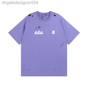 2024 BALENCIGAA BBファッションメンズTシャツデザイン2023 Tシャツレトロデコレーションコットンソフトアンチリンクルレター印刷カジュアルカップルkg5k