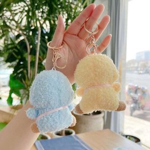 3PCS Soft Chick Keychain Animal Doll Car Key Pendant Stuffed Penguin Plush Keyring