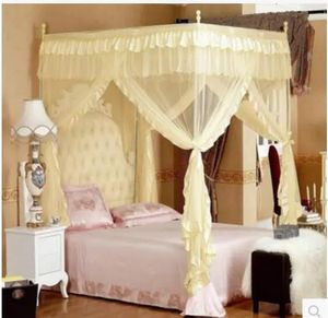 Romantic elegant 4 Corner Post Bed Canopy Mosquito Twin Sizes Netting No Bracket 240521