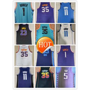 2023 new Kevin 35 Durant Devin 1 Booker 11 Kyrie Irving LeBron 23 James 1 LaMelo Ball De'Aaron 5 Fox 23 Derrick Rose Basketball Jerseys