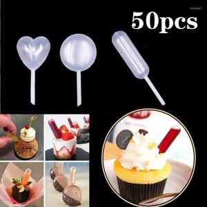 Party Supplies 50PCS Mini Dropper Disposable Jam For Cupcakes Sauce Squeeze Transfer Pipettes Dessert Stuffed Cake Decor