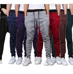 Men039s Tracksuit Bottoms Mid Waist Slim Fit Sports Jogging Harem Pants7097136