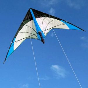 Kite Accessoires 48/72 Zoll Doppellinienstunt Kite für Unterhaltung im Freien und Sport geeignet für erwachsene Pwoer -Drachen mit Griffen und Linien, die gut fliegen, wx5.21