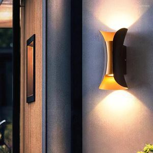 Duvar lambaları LED lamba 12W alüminyum ip65 su geçirmez dış ışıklar bahçe sundurma modern kapalı nordic sconce dekor aydınlatma