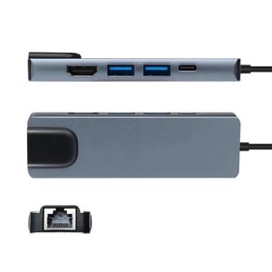 Nuovo hub 2024 di tipo C USB C con alimentazione Dock Dock USB COMPATIBILE CON MACBOOK/PRO/Air Android Phone Laptop Tablet per MacBook USB C