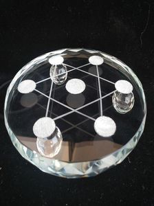 Glass de vidro aleatório sete estrelas Base Base Base Crystal Sphere Ball Stand com suporte de vidro 1PCS1055150