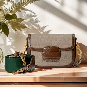 9A Luxury Designer Bags crossbody bags Horseb 1955 saddle brown bag underarm shoulder women men messenger vintage leather sling small square cross body bolsas