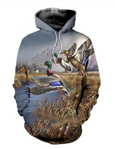 Ny set jakt anka hoodies mens hooded tröjor tryckta manliga hoody 3D -tryck huva tröjor RJ01888368418