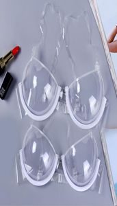 2017 Fashion Women Transparent BH Stealth Transparent Thin Cup Bh Wear Wedding Måste baddräkt med ONETIME Tvätt SE7939149