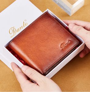 The first layer of mens wallet is made of cowhide handcrafted anti-theft and card swiping RFID 100% genuine leather wallet 240521