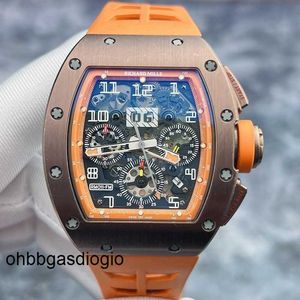 Richamills Watch Miles Uhren RM RM011 AK Ti Mens Philippe Massa Global Limited Edition Copper Titanium 40x50mm Automatische mechanische RR