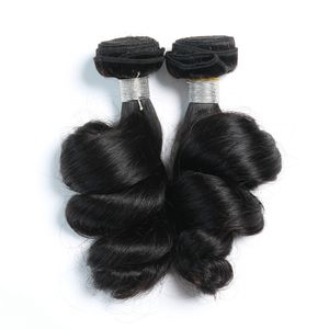 Wholesale Human Hair Bundles Wefts Brazilian Hair Extensions loose Wave Hair Weavefor Women All Ages Natural Color Black