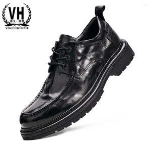 Casual Shoes Leisure Handmade Man Men Business High Quality Genuine Leather Cowhide Spring Autumn Summer