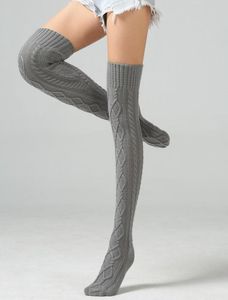 Women039s Cabão Taxa Taxa Alta Bota Socks Mingas de inverno extra Legal Aquecedores de pernas sobre meias altas de joelho meias quentes de piso quente5320822