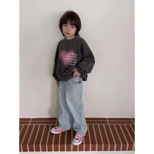 7289 Baby Pants 2023 Autumn New Boy's Jeans Elastic Casual Joker spodnie 0-3 Year's Girl's Denim Pant