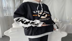 Men039s Hoodies Sweatshirts Anime Haikyuu Karasuno Volleybalal Club Logo Cartoon Graphic Women039s Winter Harajuku Casual 6948395