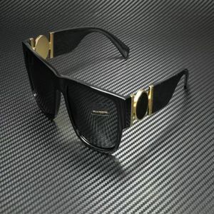 Óculos de sol de verão Man Woman Fashion Glasses Frame Design unissex 4369 Rectangular cinza preto Menses de sol UV400 Qualidade superior vêm 286d