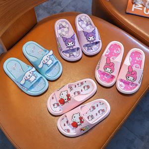 2024 New Cartoon Children's Slippers Summer Indoor Home Cute Anti slip Girls and Boys One Word Shoes Factory Wholesale Stock