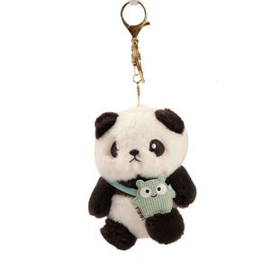 3PCS 10cm Stuffed Kid Animal High Quality Lovely Super Cute Baby Gifts Soft Plush Panda Keychain