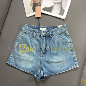 Kurze Jeans für Frauen Designer -Shorts Stickerei Brief Jean Hosen Sommer atmungsaktiv