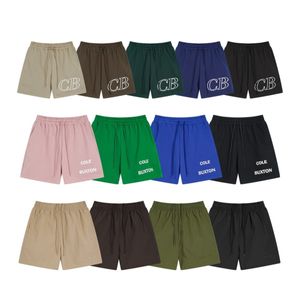 Cole Buxton Herren Shorts Hip Hop atmungsaktivem Maschenqualität Stickerei CB Sommerstil Reithosen Khaki Braun Grüne Cole Buxton Shorts