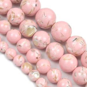 Естественный светло -розовый Hywlite бирюзии каменные бусины для ювелирных изделий.
