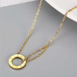 Cart Necklace Classic Charm Design Ring Golden Womens Fashion Chain