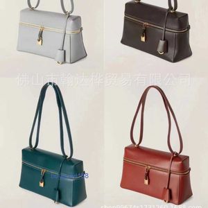 Lare Bag Lunch Box Bag Women Bag Bag Lunch Box Bag Retro Box Bag Leather Handheld Shoulder Crossbody Bag Q366