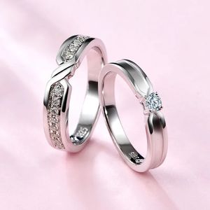 ATTA GEMS Solid 925 Sterling Silver Wedding Bands Ring for Women Men Jewelry VVS1 Engagement Ring Couple Anniversary 240522