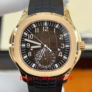 Die hochwertige Herrenuhr von Designer 40 mm braun geprägter Sapphire wasserdichtes Zifferblatt Cal.324 Bewegung Automatische mechanische Schraube in der Krone