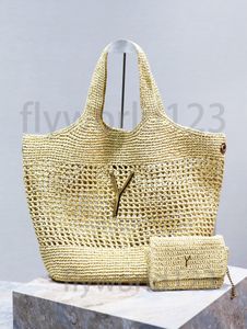 straw bag beach bag tote bag designer bag handbag bag ICARE Lafite Straw Hooked Plus Large Shopping Bag for woman Mens luxury bag designer travel Crossbody Bag