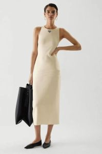 Designer Women's Casual Dress Classic Promdress Dresses Simple High-kvalitet stickat tyg har en hög elastisk vikt på cirka 40-652 kg kvinnor vårhöst