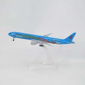 Aircraft Modle 20cm Aircraft Boeing B777 China Eastern Airlines CIIE Teman Aircraft Model Alloy Die Cast Aircraft Toy Aircraft Model Collection S2452204