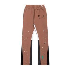 Mens Designer Jeans Sports Pants Slim Denim Sweatpants Straight speckled رسالة طباعة Pant Women High Street زوجين فضفاضة متعددة الاستخدامات معرض Deledept Jeanvxi4