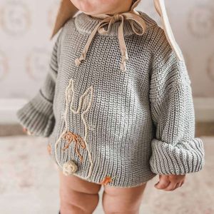 어린이 토끼 스웨터 대형 면화 토끼 스웨터 셔츠 풀오버 점퍼 귀여운 어린이 의상 L2405