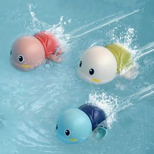 Bath Toys Baby shower toys inflatable swimming turtle toys for young boys and girls floating water bath toys for bathroom swimming pool games d240522